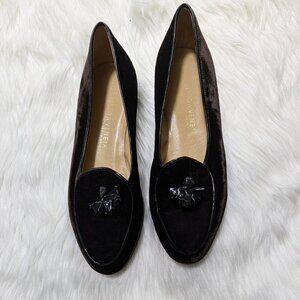 Bottega Veneta Velvet Butterfly Loafers size 7.5